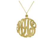 Rylos Necklaces For Women Gold Necklaces for Women & Men 925 Sterling Silver or Yellow Gold Plated Silver Monogram Necklace Personalized 35mm Special Order, Made to Order Large Necklace