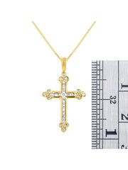 Rylos Necklaces for Women Gold 14K Diamond Cross Pendant Classic Diamond Cross Necklace with 18" Gold Chain Womens Jewelry Gold Necklaces For Women Diamond Necklaces for Women