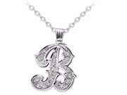 Rylos Necklaces For Women Gold Necklaces for Women & Men Yellow Gold Plated Silver or Sterling Silver Personalized Diamond Initial Necklace Special Order Made to Order 18 inch chain 20x15mm