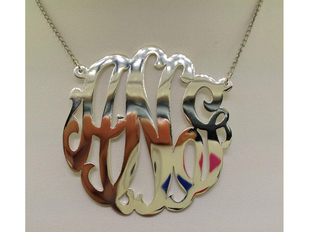 Rylos Necklaces For Women Gold Necklaces for Women & Men Yellow Gold Plated Silver or Sterling Silver Personalized 45MM Nameplate Necklace Special Order, Made to Order With 18 inch chain