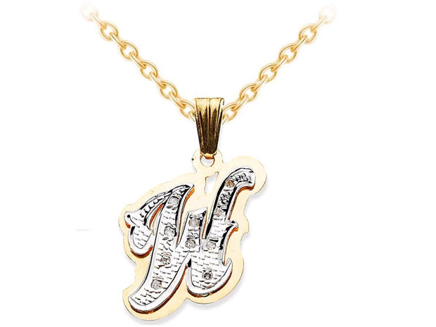 Rylos Necklaces For Women Gold Necklaces for Women & Men White Gold or Yellow Gold Personalized Diamond Double Plate 3D Shadow Initial Necklace Special Order Made to Order 18 inch chain 15x15mm