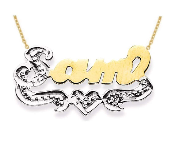 RYLOS Necklaces For Women Gold Necklaces for Women & Men Yellow Gold Plated Silver or Sterling Silver Personalized Diamond Look High Polish Nameplate Necklace Special Order, Made to Order Necklace