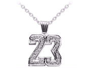 Rylos Necklaces For Women Gold Necklaces for Women & Men 925 Sterling Silver or Yellow Gold Plated Silver Personalized Diamond Number Plate Necklace Special Order, Made to Order Necklace