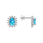 Blue Topaz / White Gold