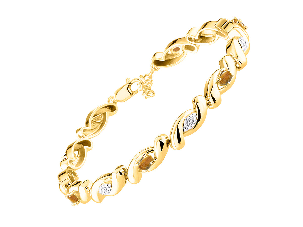 RYLOS Bracelets for Women 925 Silver infinity Twist Tennis Bracelet Gemstone &  Diamonds Adjustable to Fit 7"-8" Wrist, 6 Gorgeous 4X3MM Jewelry for Women Friendship Bracelets