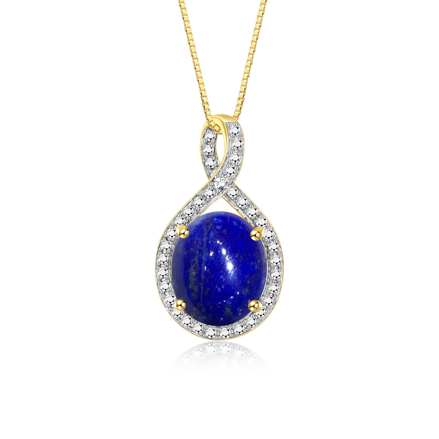 RYLOS 14K Yellow Gold Halo Designer Necklace: Gemstone & Diamond Pendant, 18" Chain, 12X10MM Birthstone, Elegant Women's Jewelry
