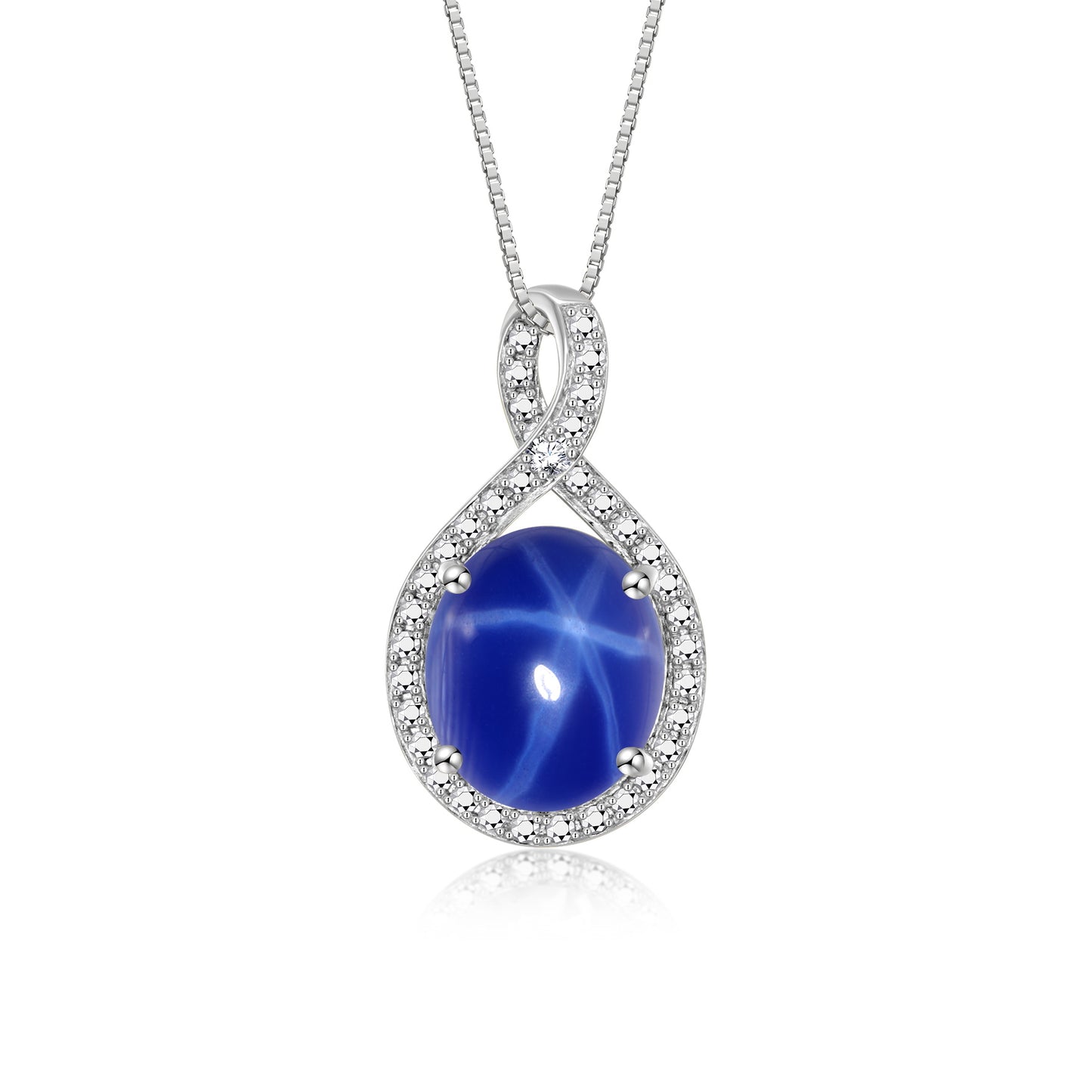 RYLOS Sterling Silver Halo Designer Necklace: Gemstone & Diamond Pendant, 18" Chain, 12X10MM Birthstone, Elegant Women's Jewelry