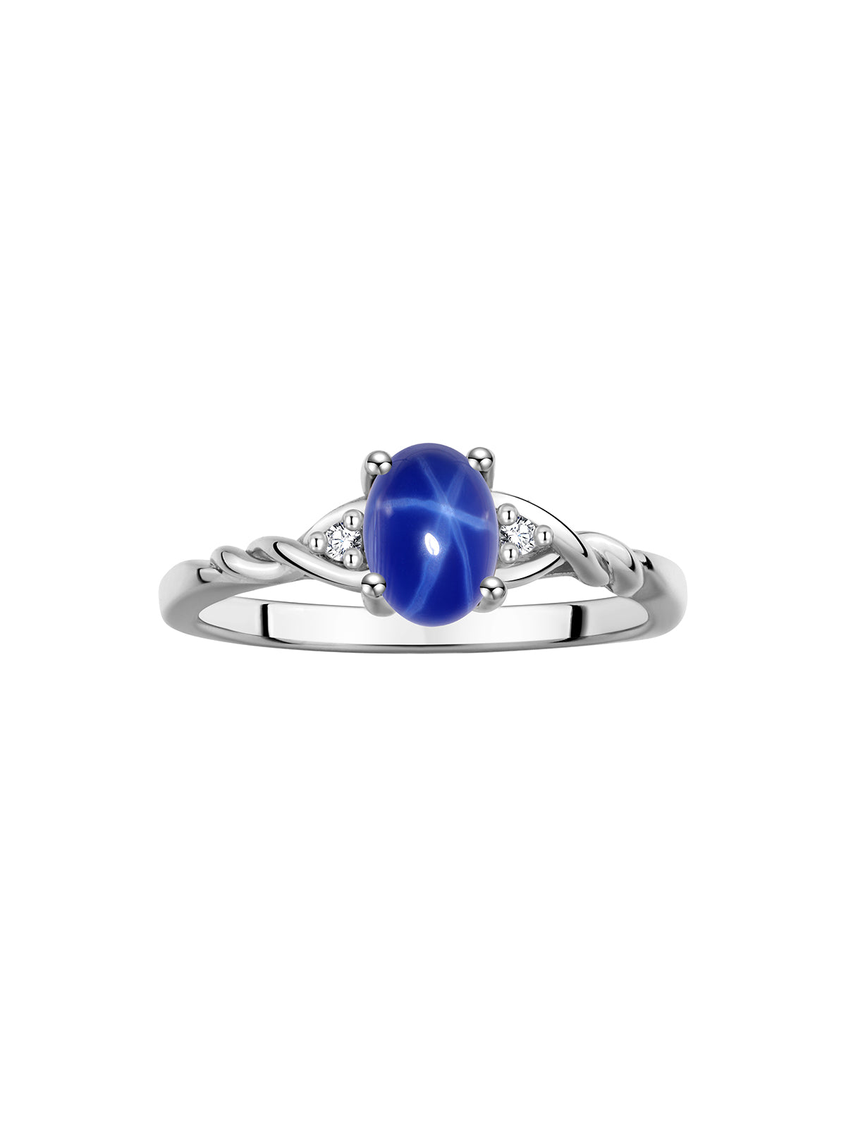 RYLOS Sterling Silver Classic Birthstone Ring - 7X5MM Oval Gemstone &  Diamonds - Women's Jewelry, Sizes 5-10
