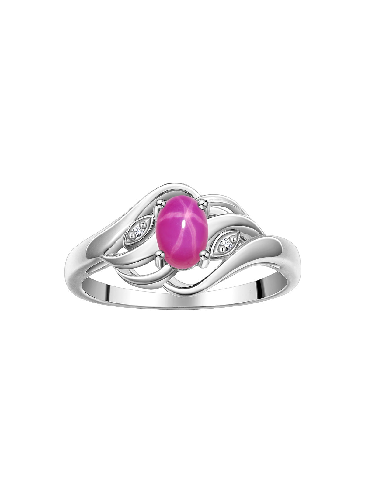 RYLOS Ring featuring Classic Style, 6X4MM Birthstone Gemstone, & Diamonds - Elegant Jewelry for Women in Sterling Silver, Sizes 5-10