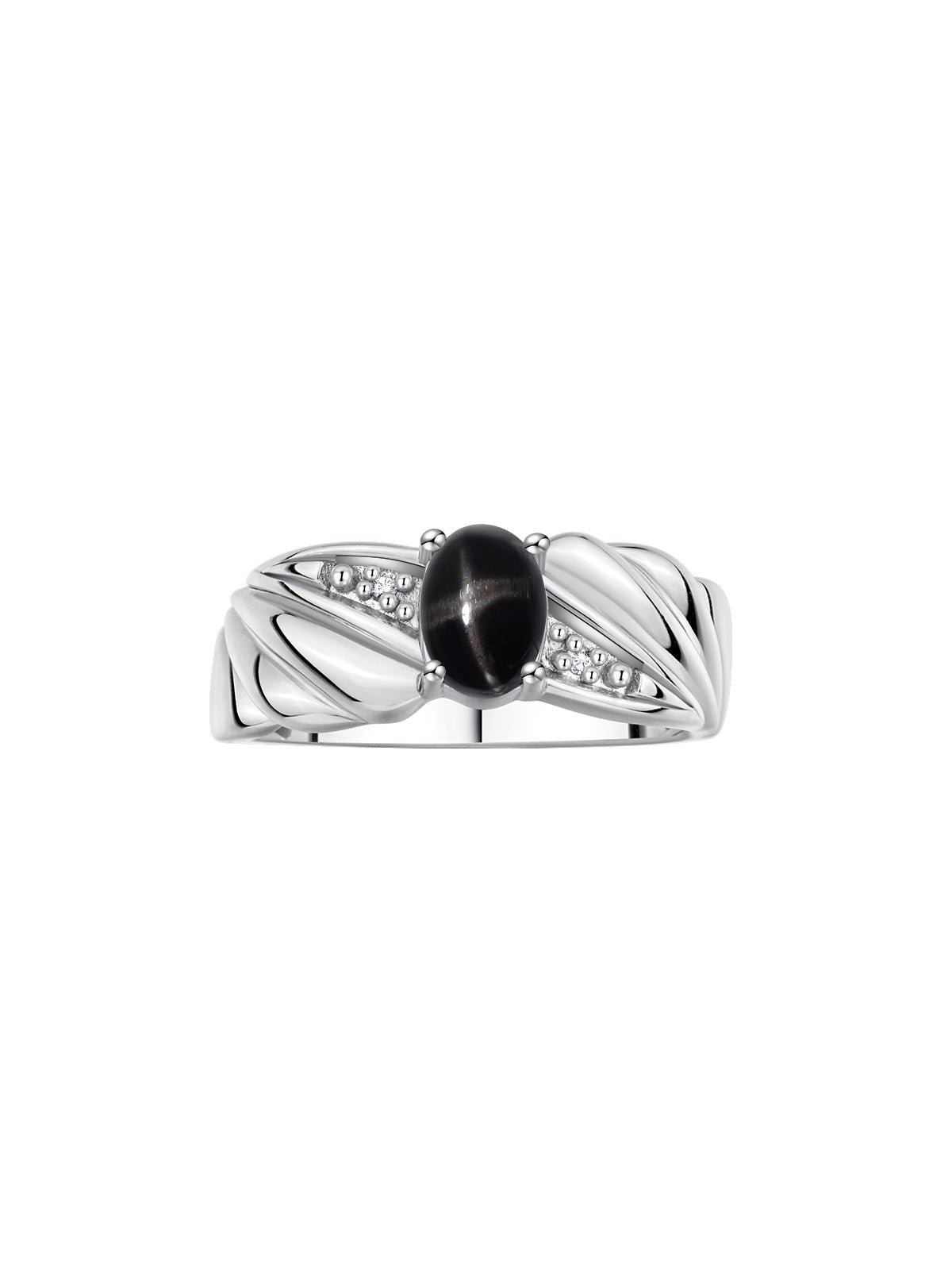 RYLOS Angel Wing Birthstone Ring 7X5MM Gemstone & Diamonds - Elegant Stone Jewelry for Women in Sterling Silver, Available in Sizes 5-10