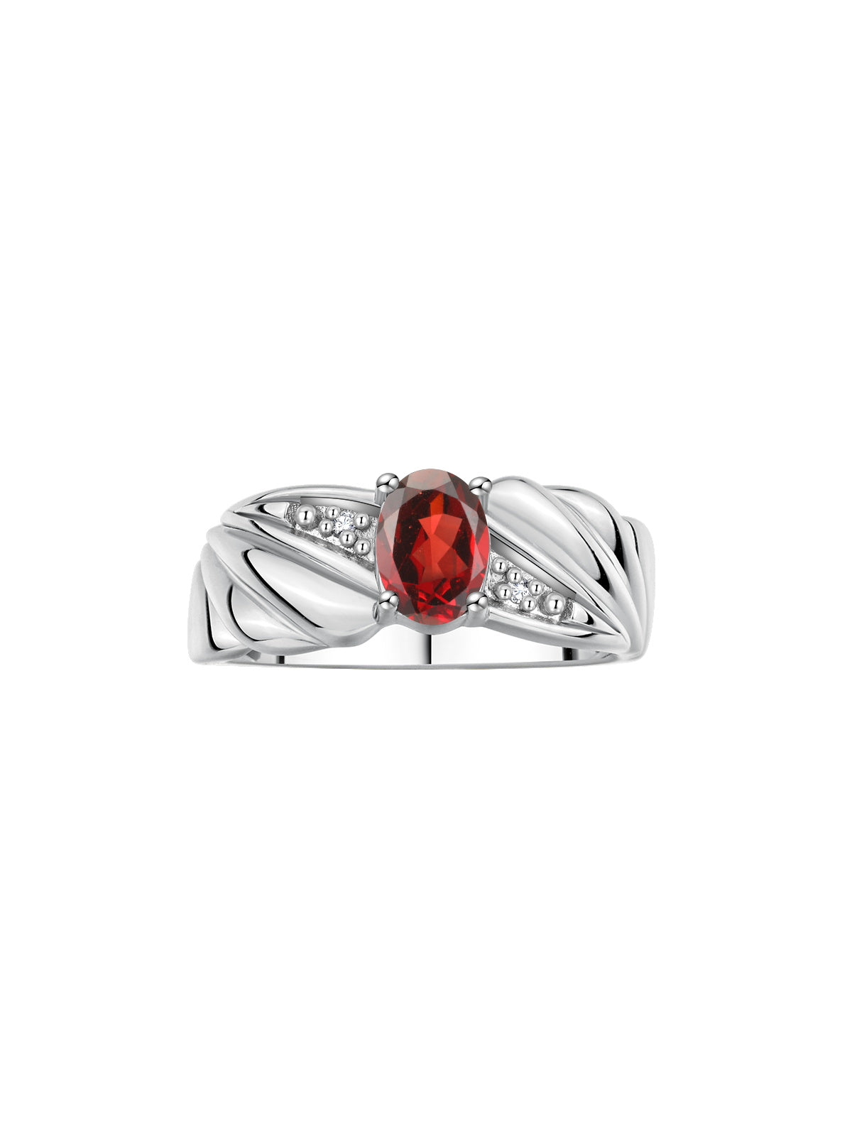 RYLOS Angel Wing Birthstone Ring 7X5MM Gemstone & Diamonds - Elegant Stone Jewelry for Women in Sterling Silver, Available in Sizes 5-10