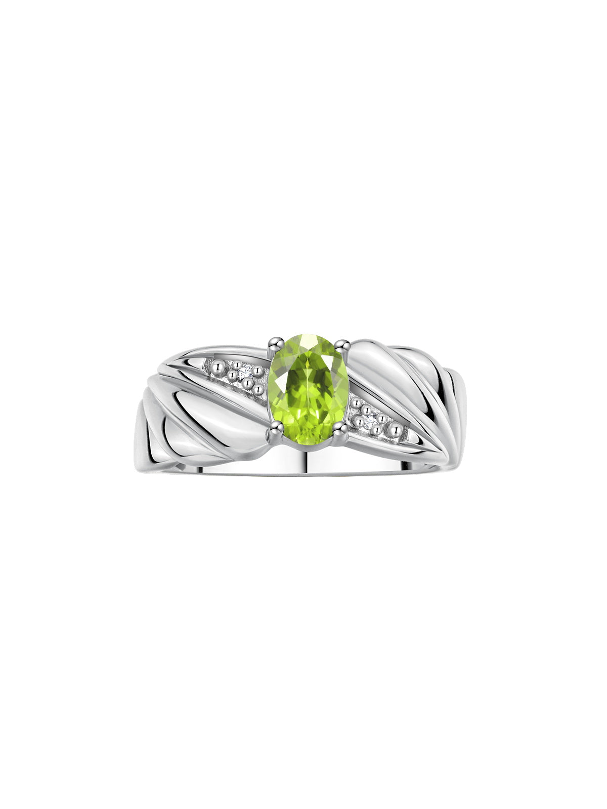 RYLOS Angel Wing Birthstone Ring 7X5MM Gemstone & Diamonds - Elegant Stone Jewelry for Women in Sterling Silver, Available in Sizes 5-10