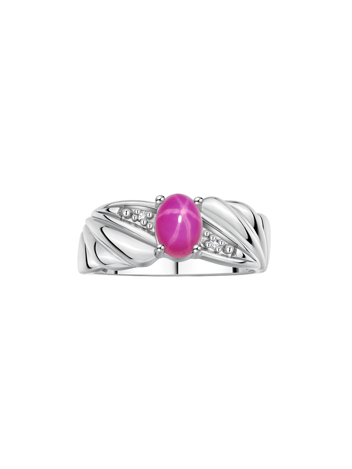 RYLOS Angel Wing Birthstone Ring 7X5MM Gemstone & Diamonds - Elegant Stone Jewelry for Women in Sterling Silver, Available in Sizes 5-10
