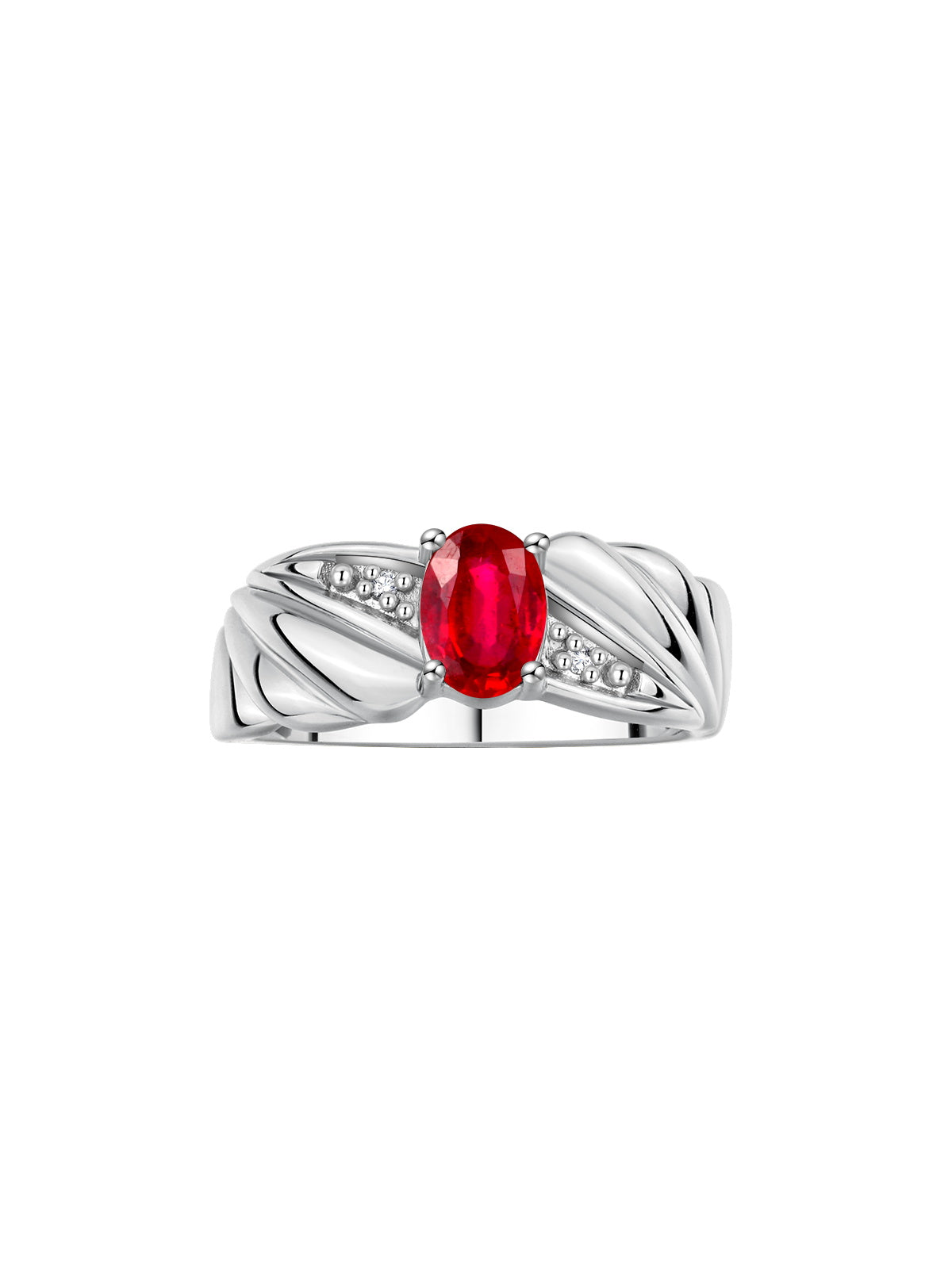 RYLOS Angel Wing Birthstone Ring 7X5MM Gemstone & Diamonds - Elegant Stone Jewelry for Women in Sterling Silver, Available in Sizes 5-10