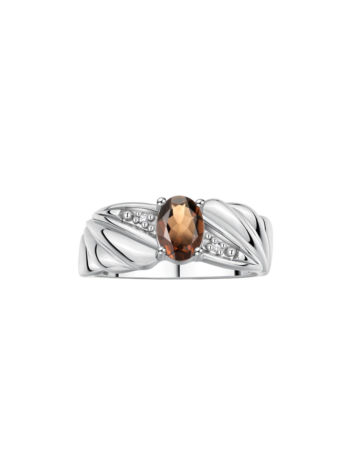 RYLOS Angel Wing Birthstone Ring 7X5MM Gemstone & Diamonds - Elegant Stone Jewelry for Women in Sterling Silver, Available in Sizes 5-10