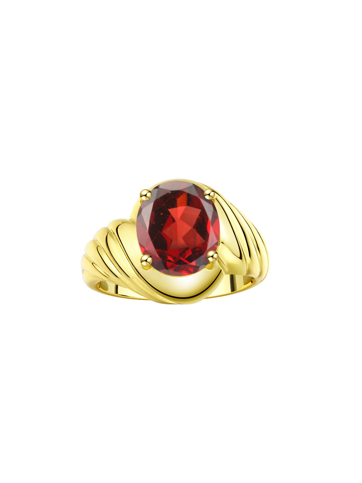 RYLOS 14K Yellow Gold Classic Designer Style Oval 12X10MM Solitaire Gemstone Ring - Exquisite Color Stone Jewelry for Women & , Available in Sizes 5-13