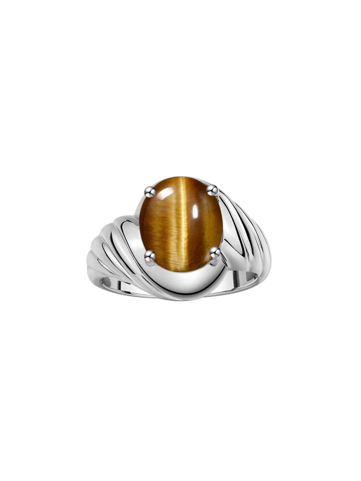 RYLOS 14K White Gold Classic Designer Style Oval 12X10MM Solitaire Gemstone Ring - Exquisite Color Stone Jewelry for Women & , Available in Sizes 5-13