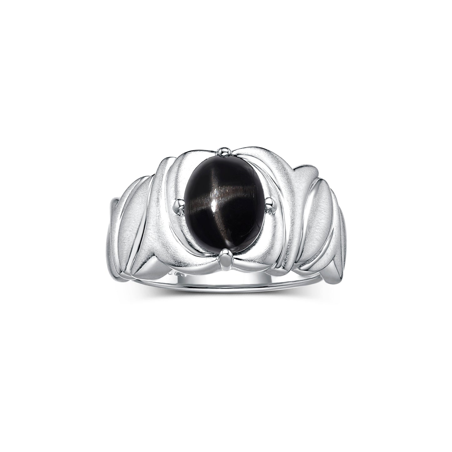 RYLOS Solitaire 9X7MM Oval Gemstone Ring with Satin Finish Band Sterling Silver Birthstone Rings Size 5-10