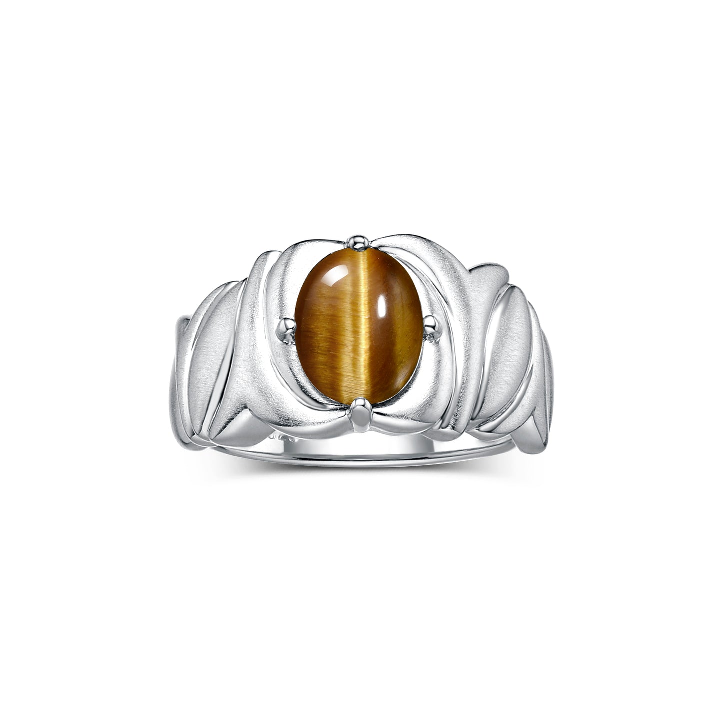 RYLOS Solitaire 9X7MM Oval Gemstone Ring with Satin Finish Band Sterling Silver Birthstone Rings Size 5-10