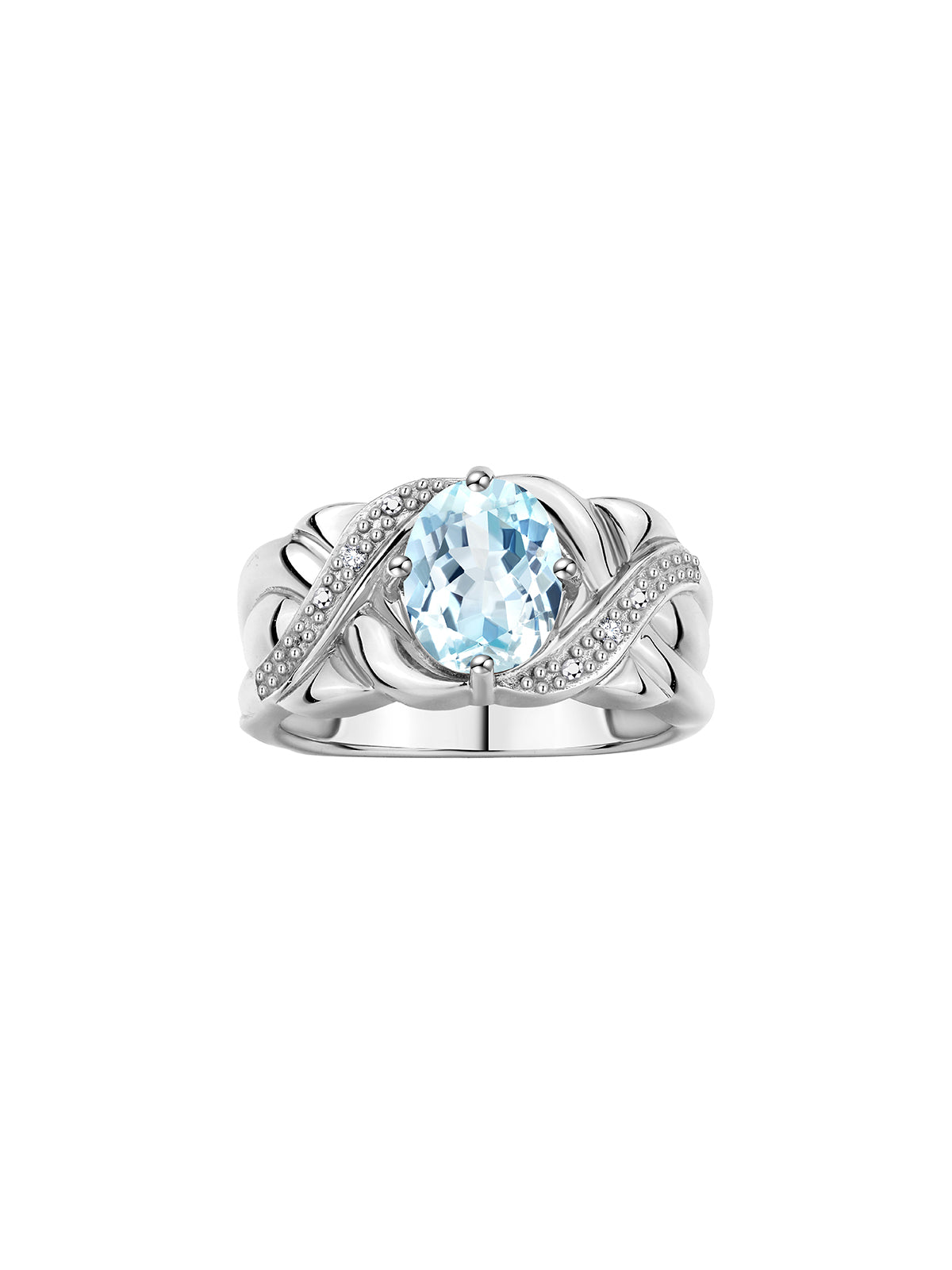 RYLOS Classic Ring with 9X7MM Oval Gemstone & Diamonds Radiant Birthstone Color Stone Jewelry for Women in Sterling Silver Available in Sizes 5-13