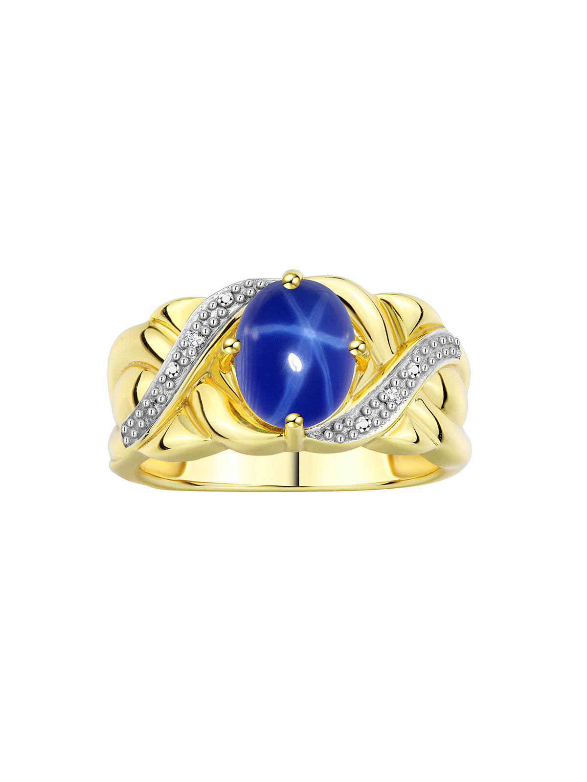 RYLOS 14K Yellow Gold Classic Ringith 9X7MM Oval Gemstone & Sparkling Diamondsxquisite Gem Jewelry for Womenvailable in Sizes 5-10