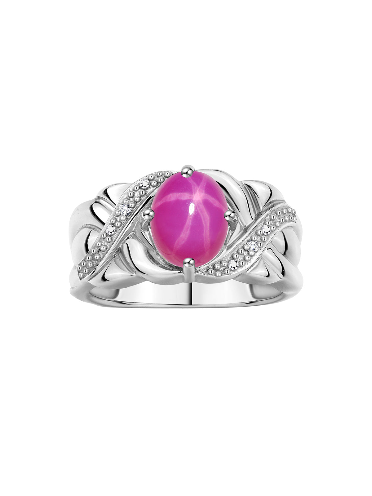 RYLOS 14K White Gold Classic Ring with 9X7MM Oval Gemstone & Sparkling Diamonds Exquisite Gem Jewelry for Women Available in Sizes 5-10