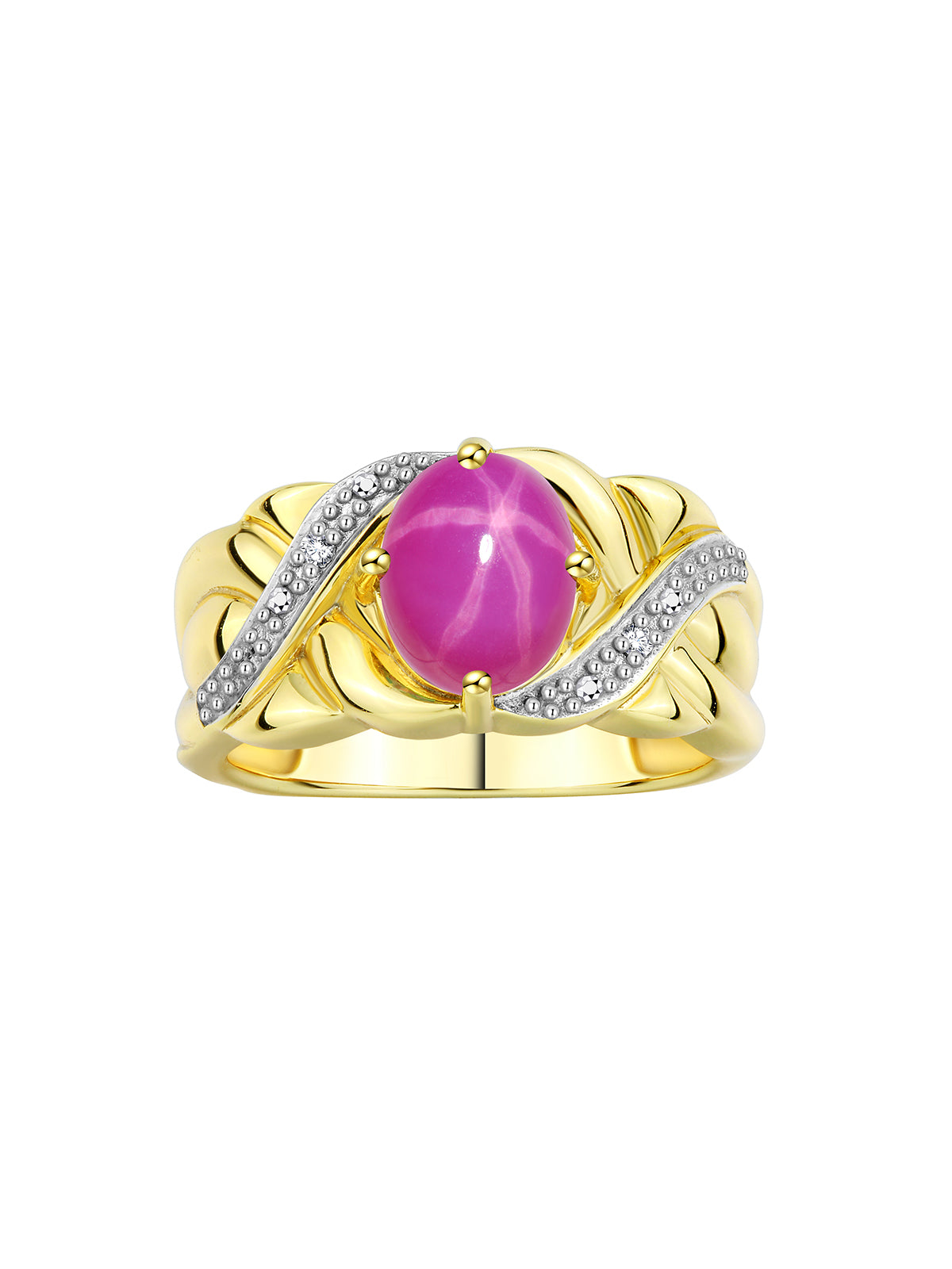 RYLOS 14K Yellow Gold Classic Ringith 9X7MM Oval Gemstone & Sparkling Diamondsxquisite Gem Jewelry for Womenvailable in Sizes 5-10