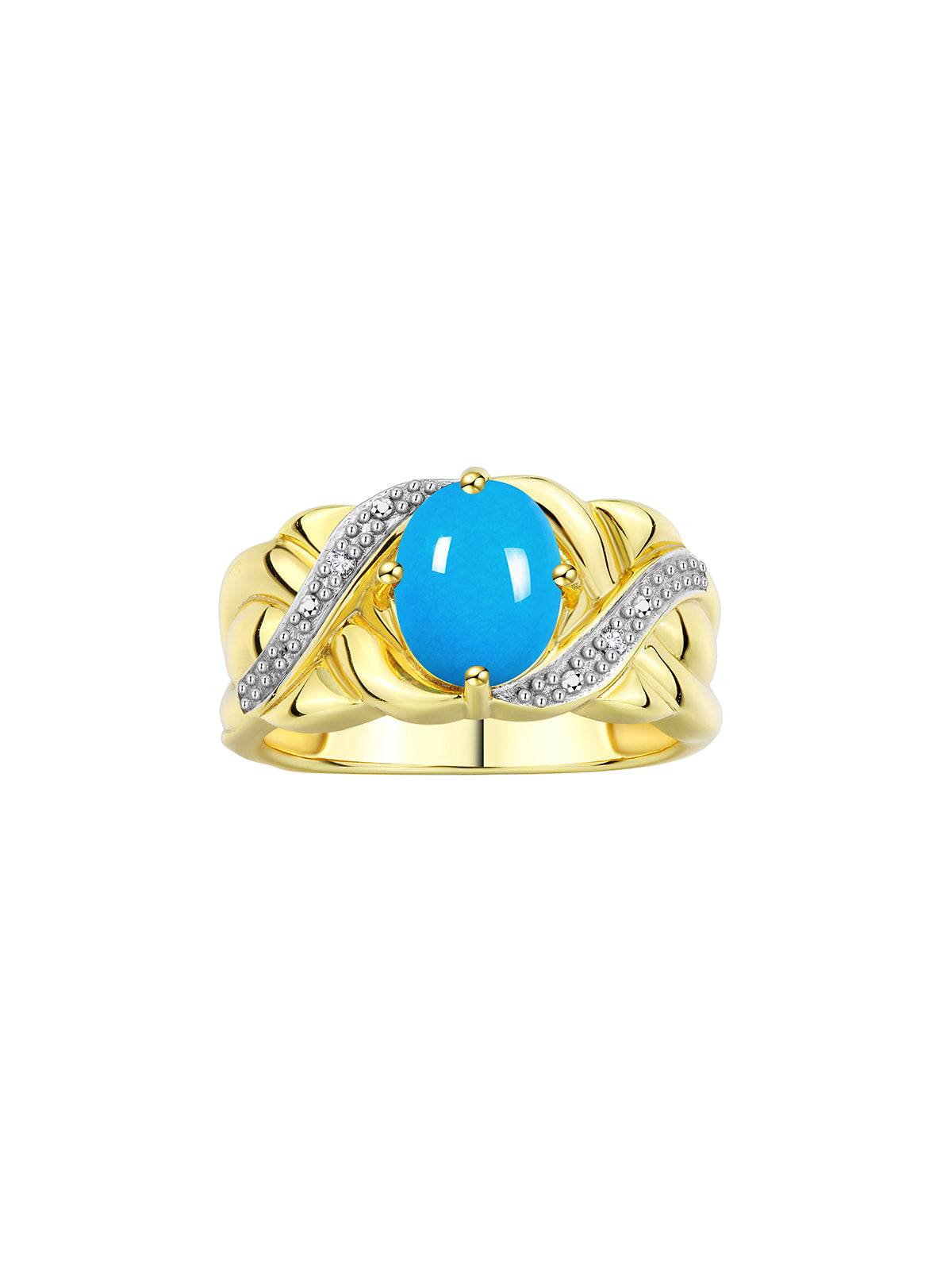 RYLOS 14K Yellow Gold Classic Ringith 9X7MM Oval Gemstone & Sparkling Diamondsxquisite Gem Jewelry for Womenvailable in Sizes 5-10