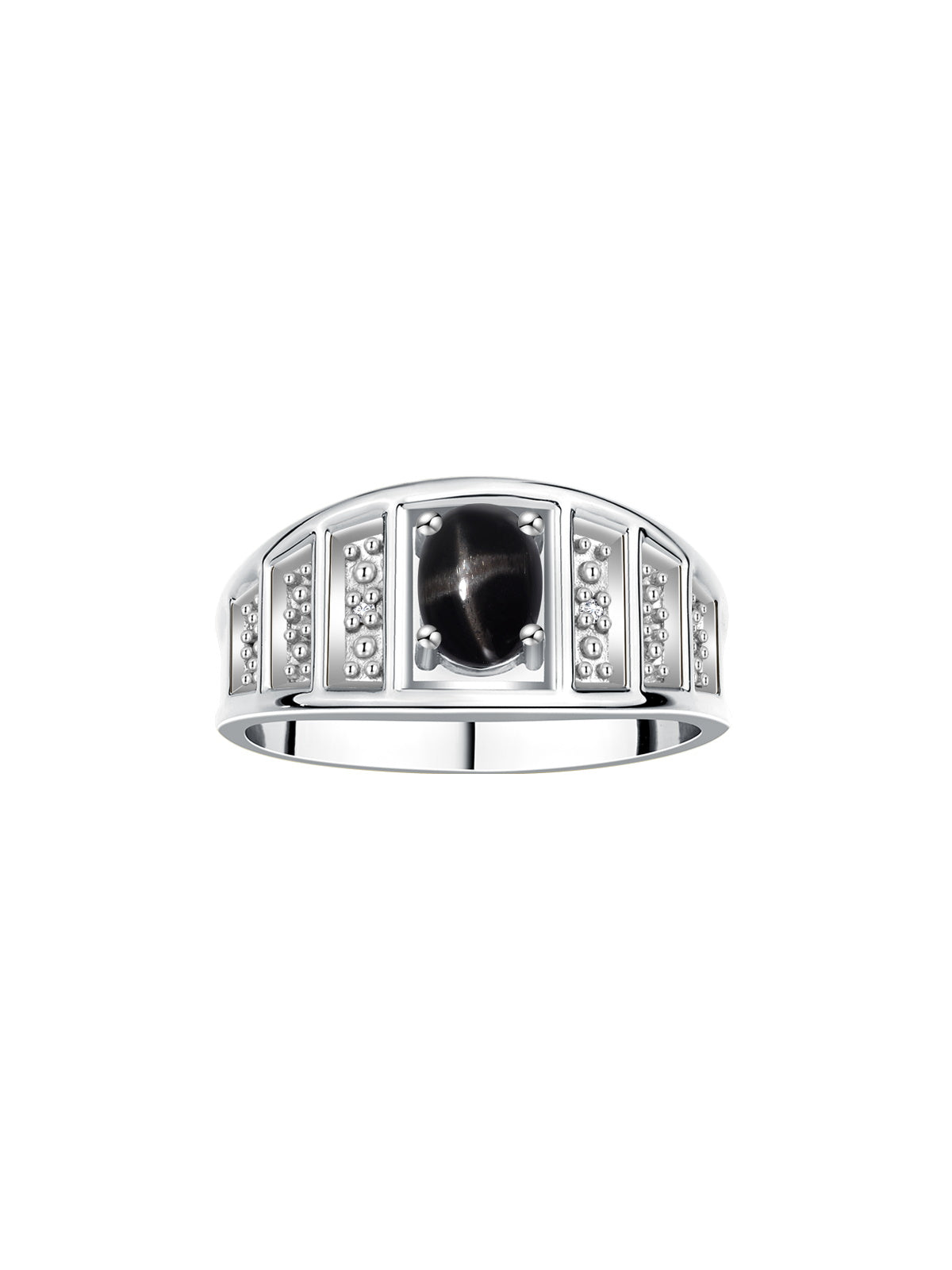 RYLOS Classic Style Ring with 7X5MM Oval Gemstone & Diamond Accent Elegant Birthstone Jewelry for Women and  in Sterling Silver Available in Sizes 5-10