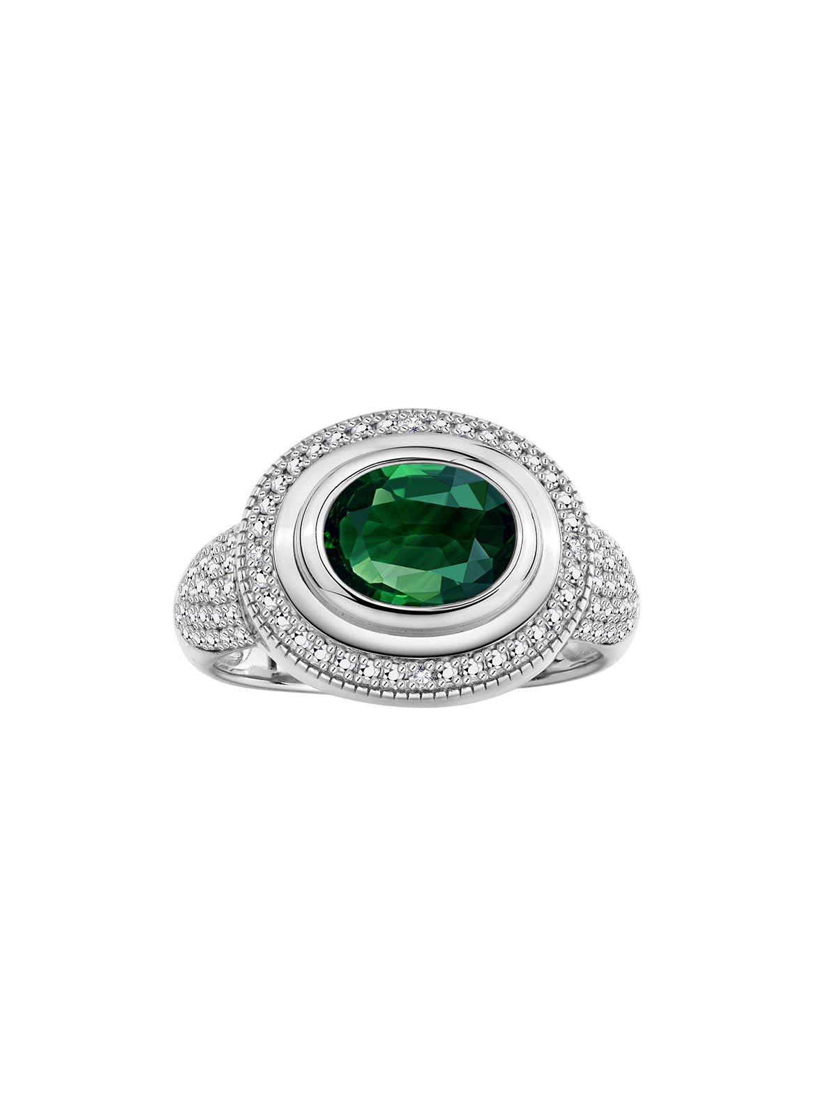 RYLOS 14K White Gold Classic Ring with 9X7MM Oval Gemstone & Sparkling Diamonds Elegant Gem Jewelry for Women Available in Sizes 5-13