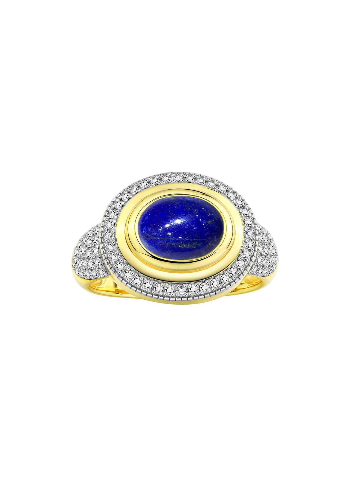 RYLOS Classic Ring with 9X7MM Oval Gemstone & Diamonds Radiant Color Stone Jewelry for Women in Yellow Gold Plated Silver Available in Sizes 5-13