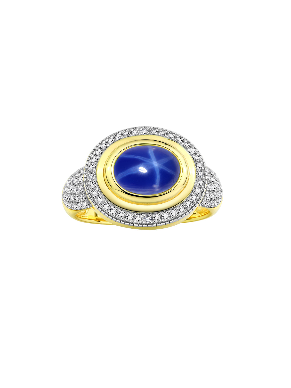RYLOS Classic Ring with 9X7MM Oval Gemstone & Diamonds Radiant Color Stone Jewelry for Women in Yellow Gold Plated Silver Available in Sizes 5-13