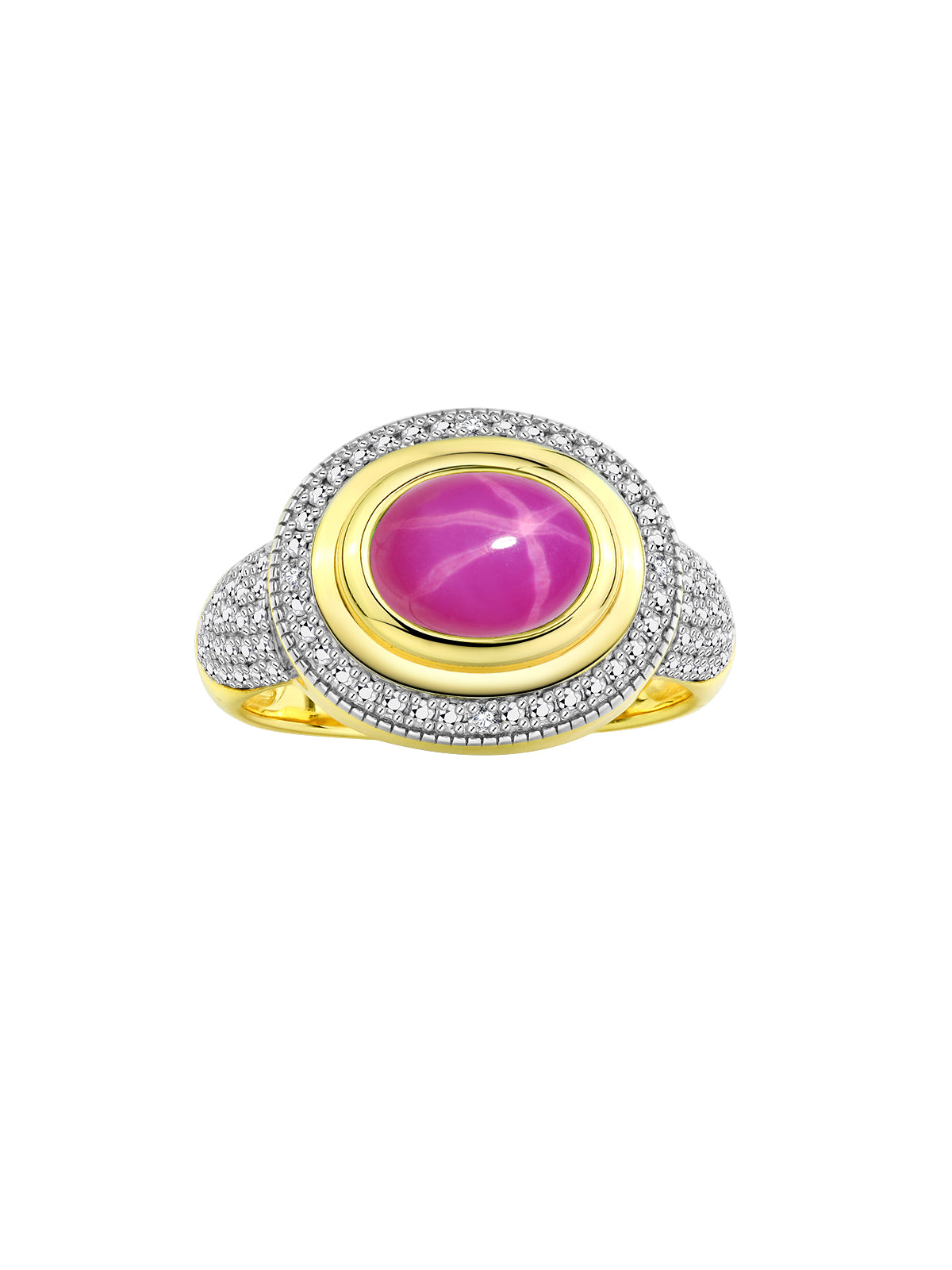 RYLOS 14K Yellow Gold Classic Ring with 9X7MM Oval Gemstone & Sparkling Diamonds Elegant Gem Jewelry for Women Available in Sizes 5-13
