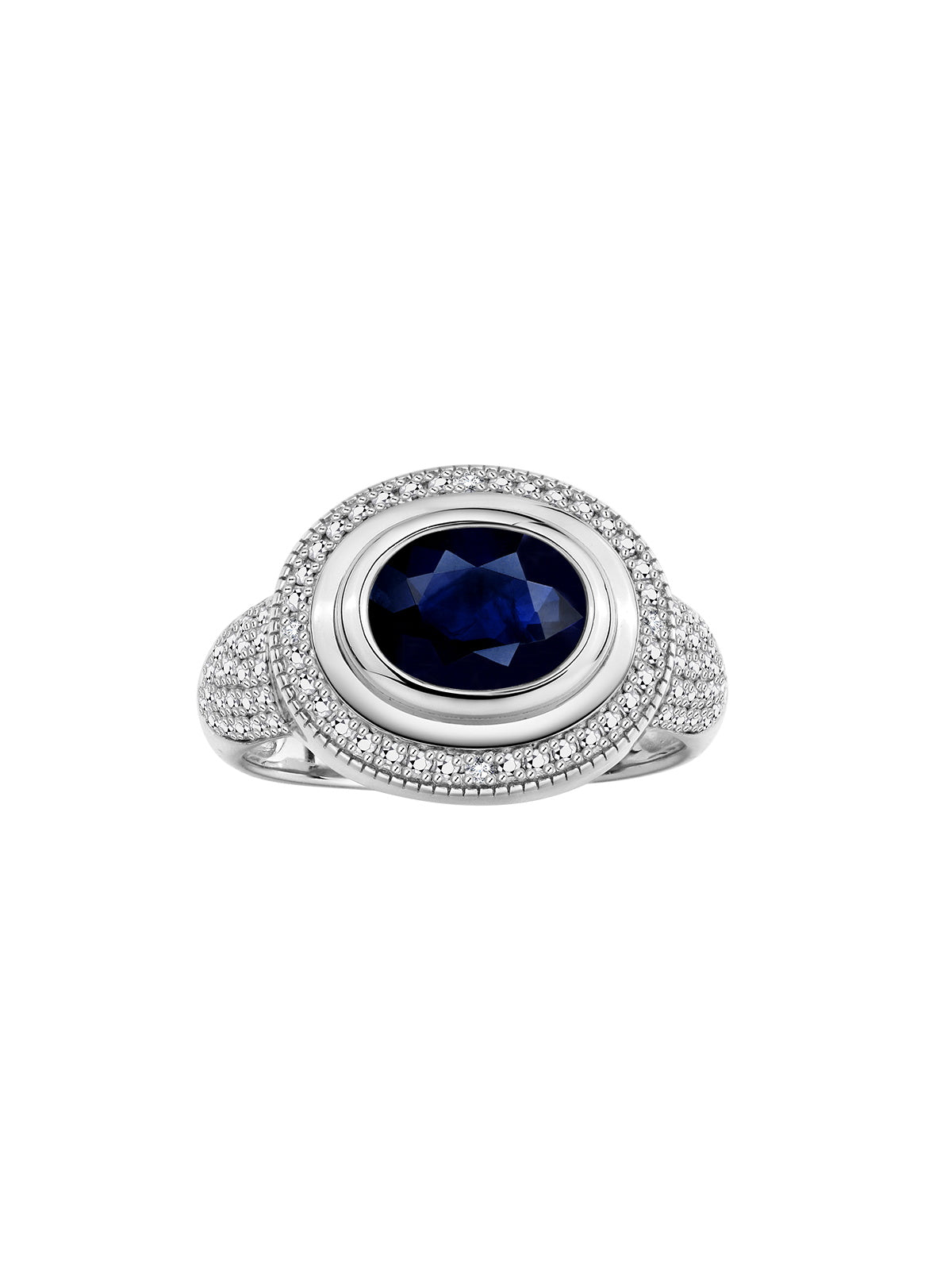 RYLOS Classic Ring with 9X7MM Oval Gemstone & Diamonds Radiant Color Stone Jewelry for Women in Sterling Silver Available in Sizes 5-13