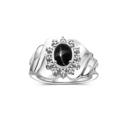 Black Star Sapphire / Sterling Silver / 9