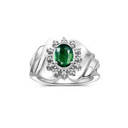 Green Sapphire / Sterling Silver / 9