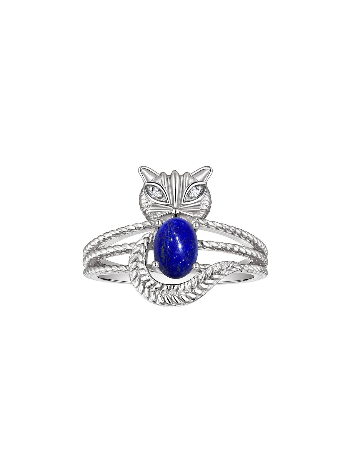 RYLOS CAT Ring: 7X5MM Oval Gemstone & Diamonds - Sterling Silver Birthstone Jewelry for Women - Sizes 5-13 Available.