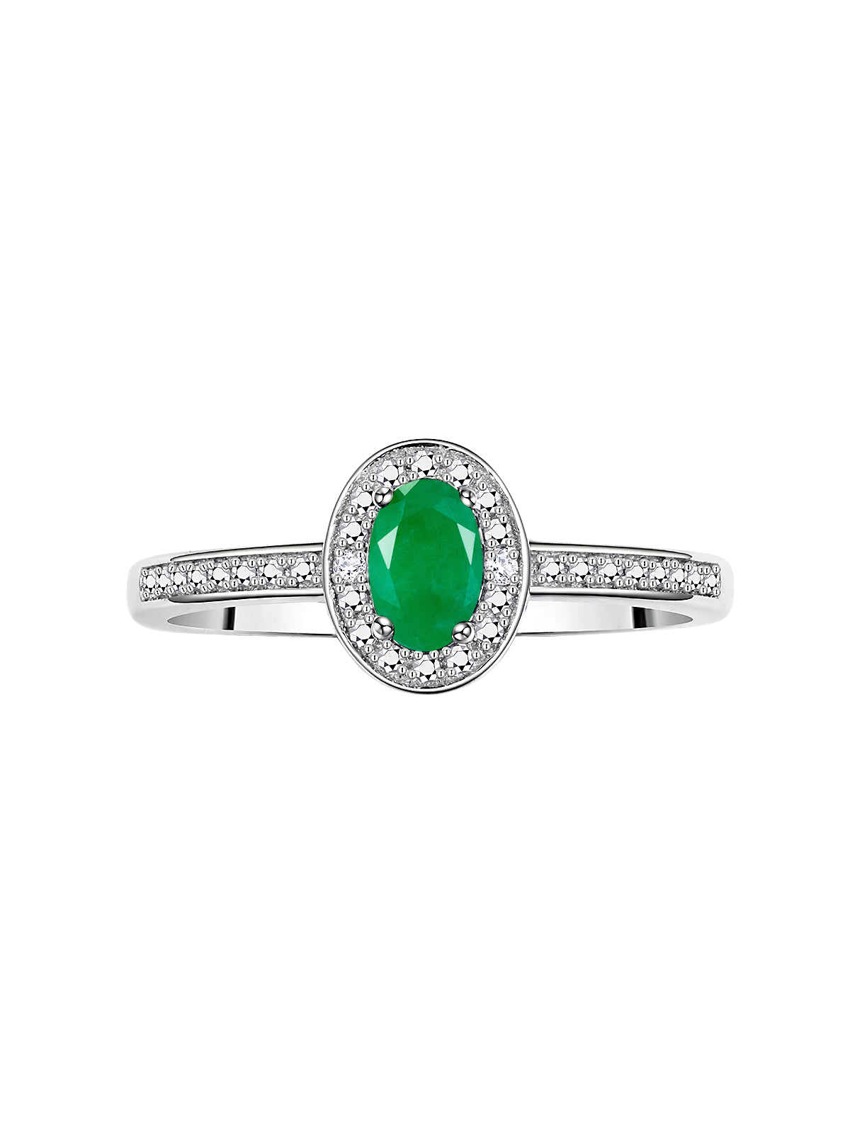 RYLOS Halo Ring with Diamond & Birthstone - 6X4MM Oval Gemstone Sterling Silver - Elegant Jewelry for Women - Available in Sizes 5-10