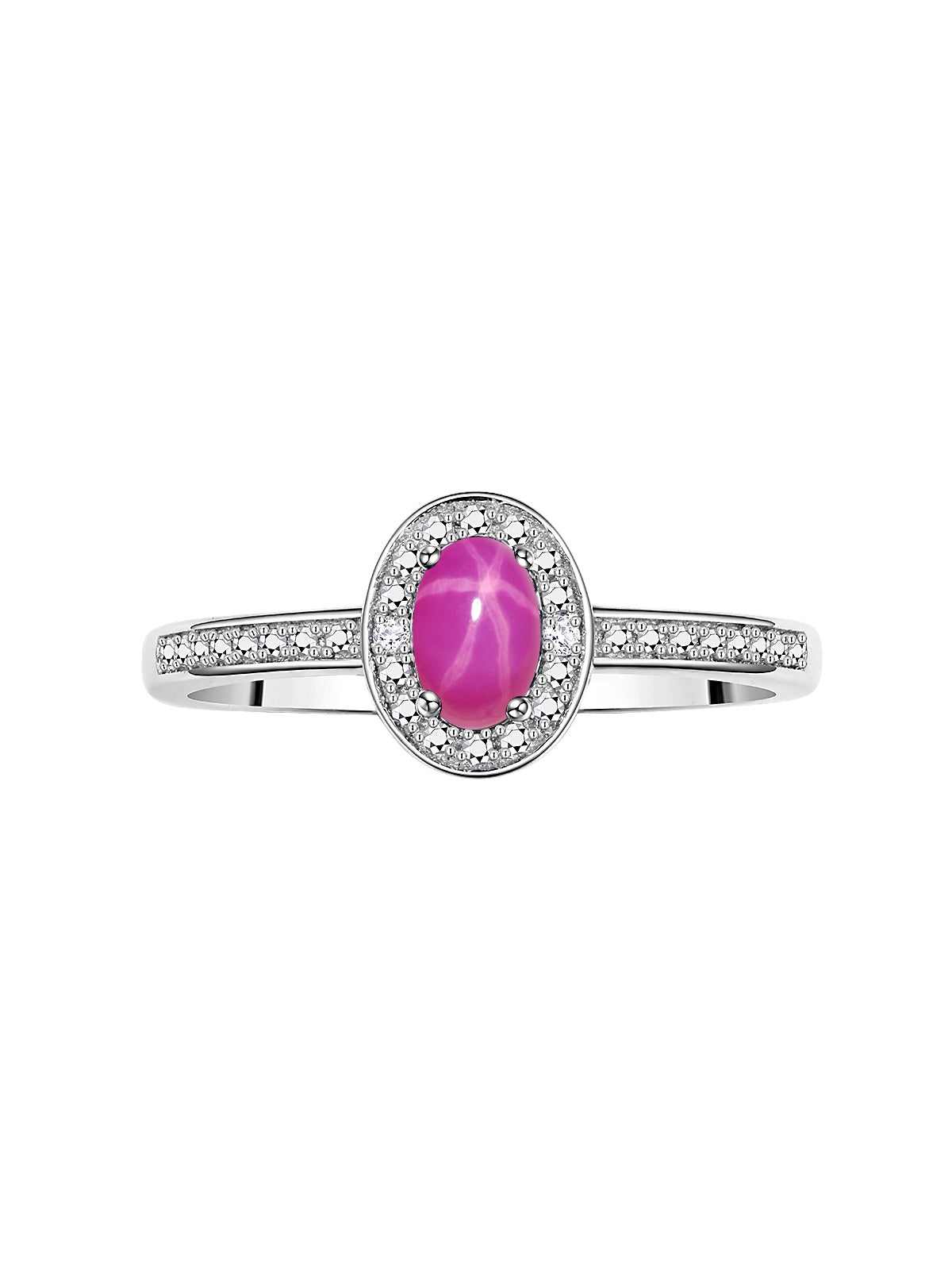 RYLOS Halo Ring with Diamond & Birthstone - 6X4MM Oval Gemstone Sterling Silver - Elegant Jewelry for Women - Available in Sizes 5-10
