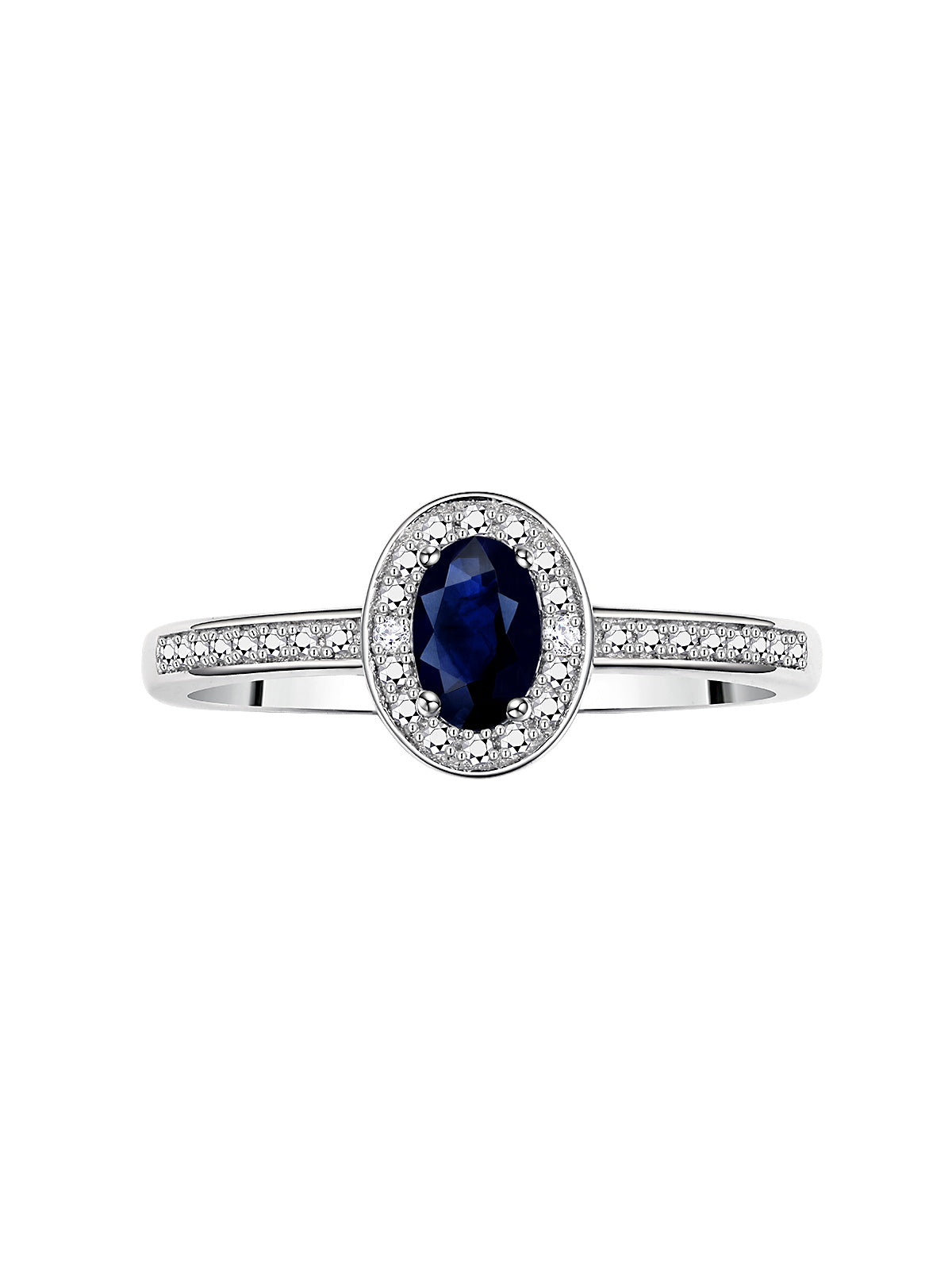RYLOS Halo Ring with Diamond & Birthstone - 6X4MM Oval Gemstone Sterling Silver - Elegant Jewelry for Women - Available in Sizes 5-10