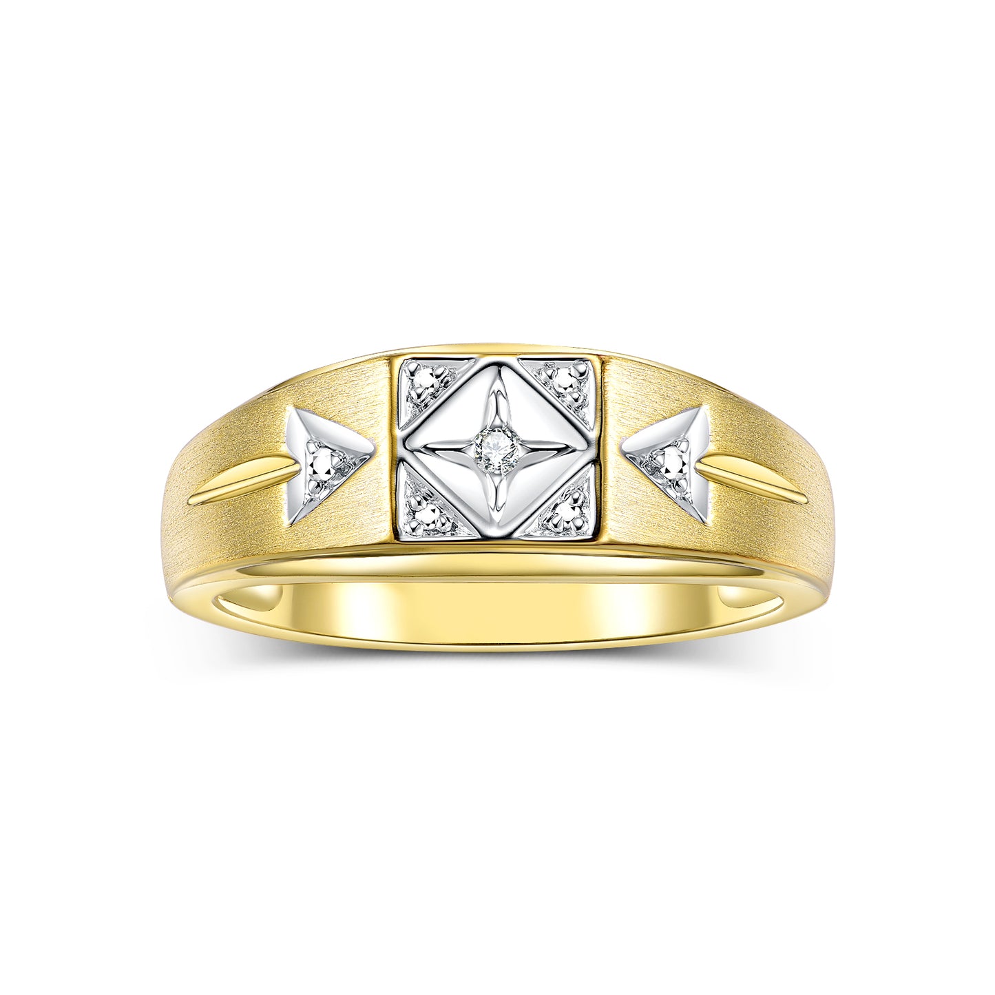 RYLOS Sterling Silver or Yellow Gold Plated Silver Designer Men's Ring adorned w/ Diamonds. Explore our exclusive collection of Men's Silver Rings in sizes 6-13.