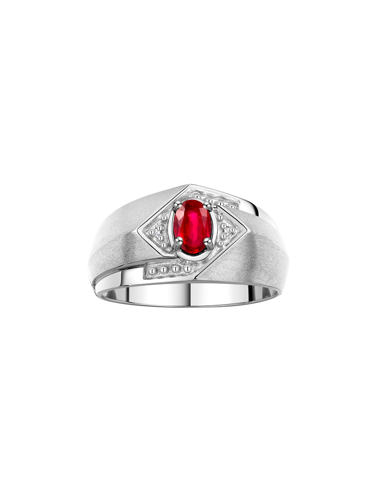 RYLOS Men's Rings: 6X4MM Oval Shape Gemstone & Sparkling Diamonds - Color Stone Birthstone Sterling Silver Rings, Sizes 8-13. Elevate Your Style with Timeless Elegance!