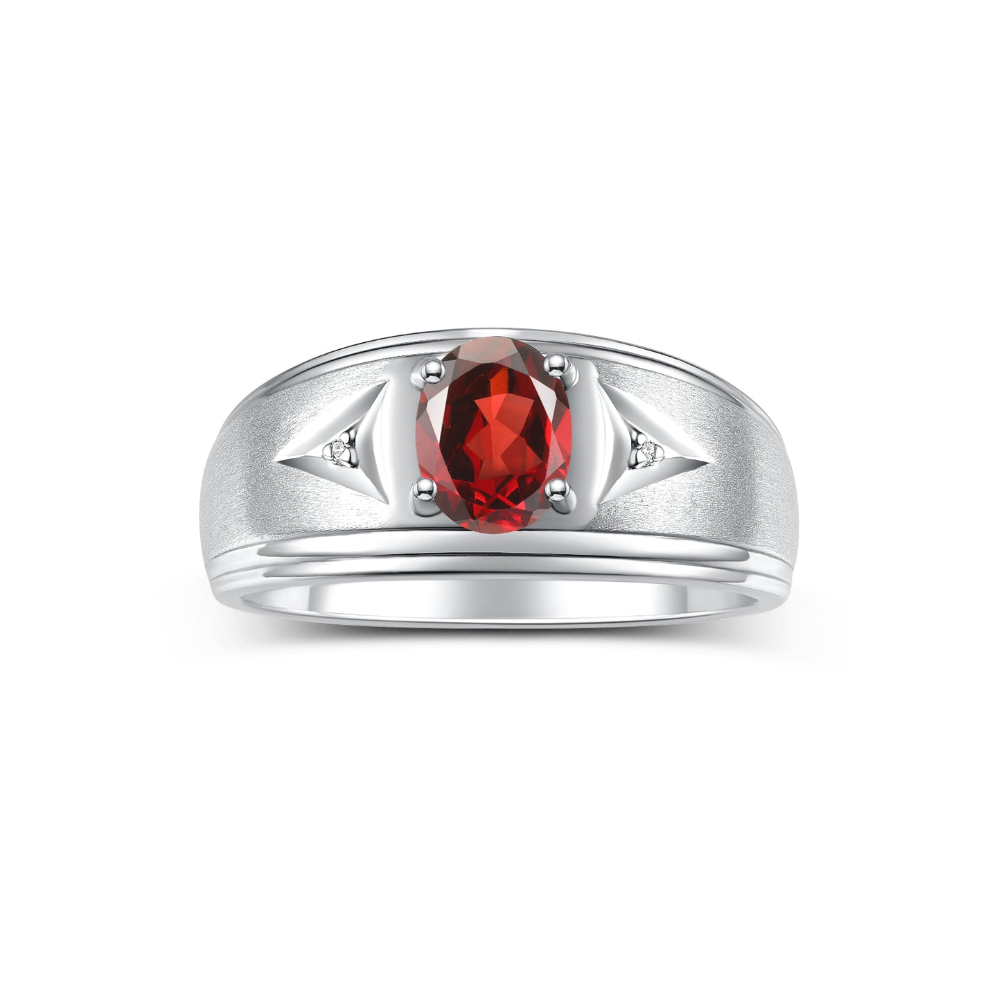 RYLOS Men's Rings 14K Yellow Gold Classic 8X6MM Oval Gemstone & Sparkling Diamond Designer Ring - Color Stone Birthstone Rings, Sizes 8-13. Elevate Your Style with Timeless Sophistication!