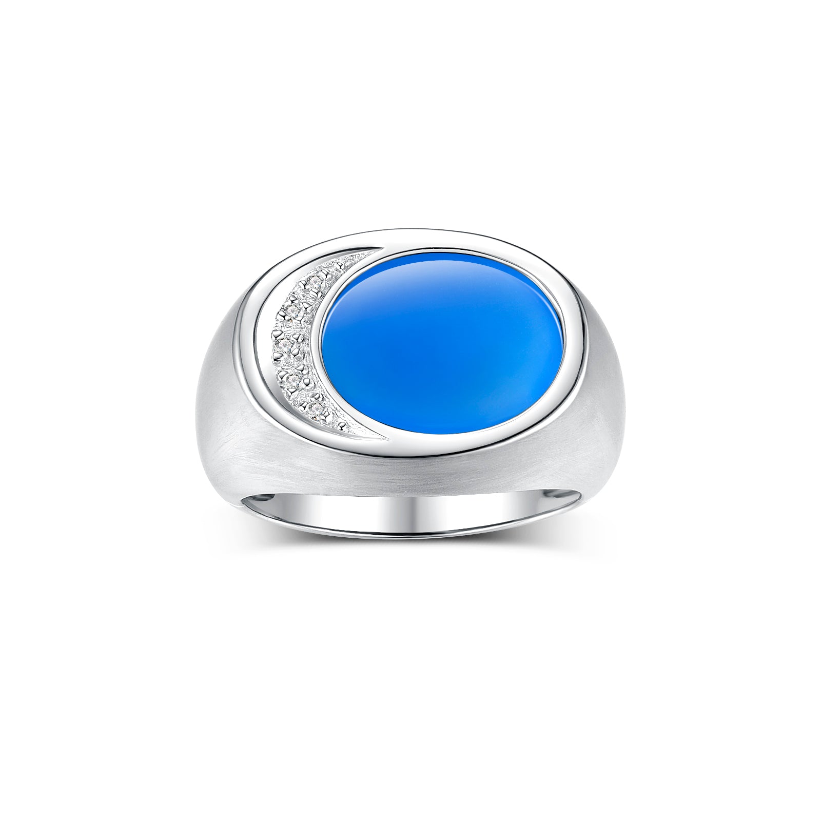 RYLOS Men's Designer Ring in Sterling Silver 925: Features Diamonds around Onyx, Quartz, Tiger Eye, Mosaic Opal and Lapis - Available in Sizes 8-13.