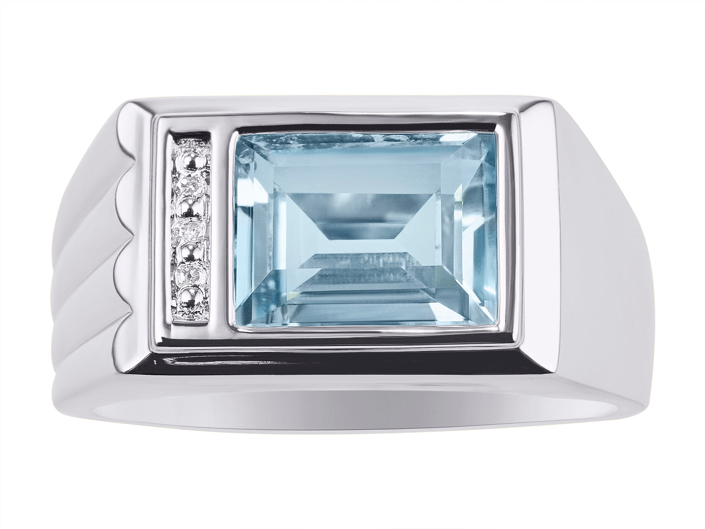 RYLOS Gorgeous Alexandrite, Aquamarine or Onyx in Solid Sterling Silver Sizes 8-13