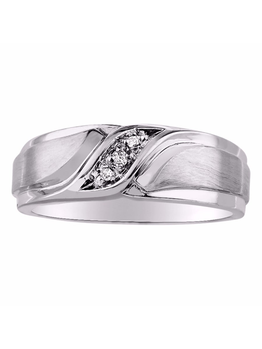 RYLOS 14K Yellow or White Gold His/Hers Wedding Bands, adorned with Diamonds. perfect for your wedding Sizes 6-13