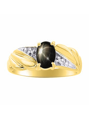 Rylos 14K Yellow Gold Angel Wing Birthstone Ring 7X5MM Gemstone & Diamonds - Captivating Color Stone Jewelry for Women in Gold, Sizes 5-10