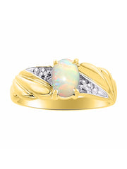 Rylos 14K Yellow Gold Angel Wing Birthstone Ring 7X5MM Gemstone & Diamonds - Captivating Color Stone Jewelry for Women in Gold, Sizes 5-10