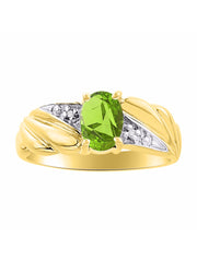 Rylos 14K Yellow Gold Angel Wing Birthstone Ring 7X5MM Gemstone & Diamonds - Captivating Color Stone Jewelry for Women in Gold, Sizes 5-10