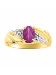 Rylos Angel Wing Birthstone Ring 7X5MM Gemstone & Diamonds - Elegant Stone Jewelry for Women in Yellow Gold Plated Silver, Available in Sizes 5-10